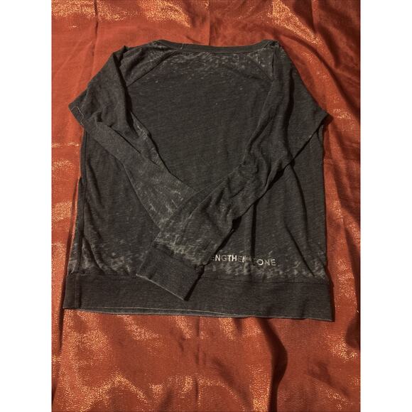 Chaser I Love SLT Burnout Sweatshirt Gray Blue Size Medium - Picture 3 of 4